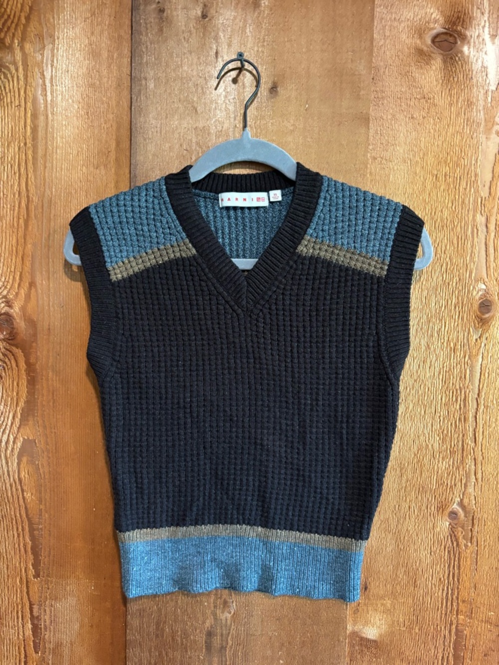 UNIQLO x MARNI Popcorn Knit V-Neck Sweater Poetcore Academia Vest - XS - Picture 2 of 4